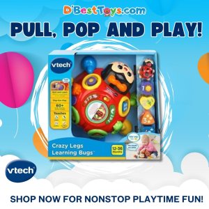 Vtech Crazy Legs Learning Bugs, Red