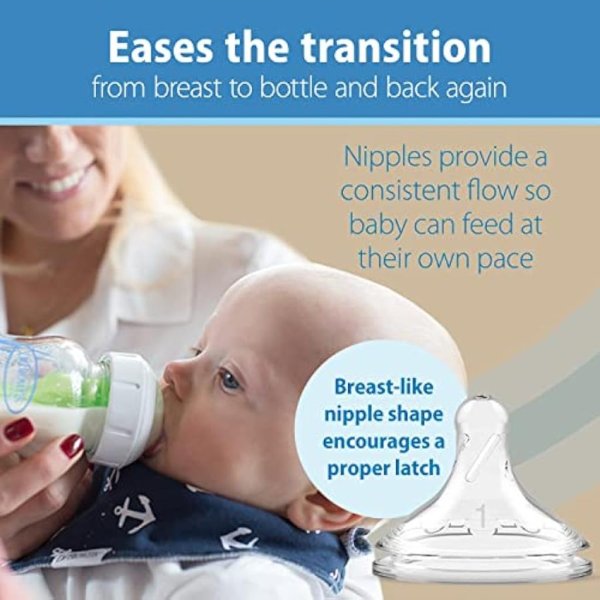 dr. brown's 5oz options + wide neck bottle glass, single (2)