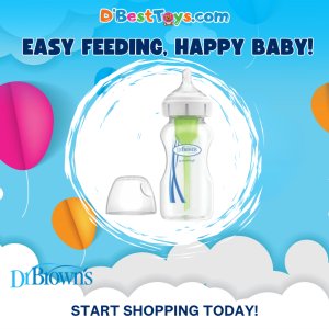 Dr. Brown's 9OZ Options + Wide Neck Bottle Glass,  Single