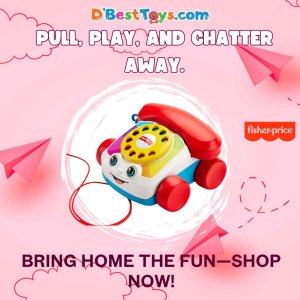 Fisher-Price Chatter Telephone, Classic Infant Pull Toy