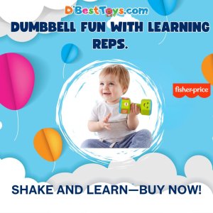 Fisher-Price Laugh & Learn Countin' Reps Dumbbell rattle toy