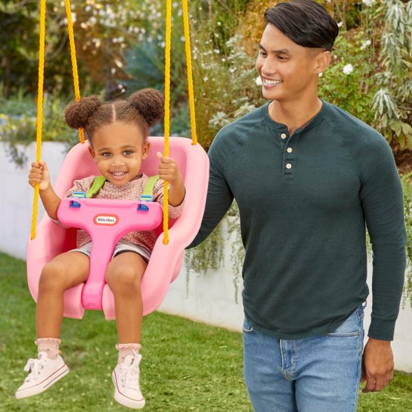 little tikes 2 in 1 snug ‘n secure™ swing – pink5