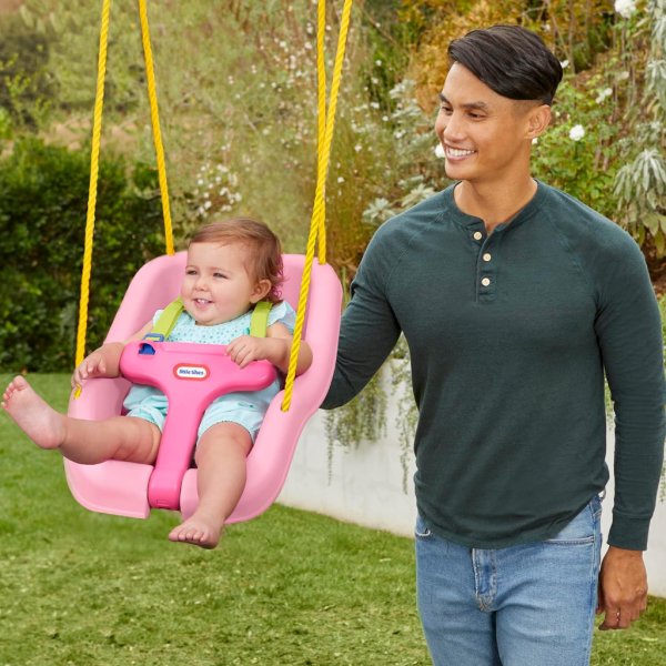 little tikes 2 in 1 snug ‘n secure™ swing – pink6
