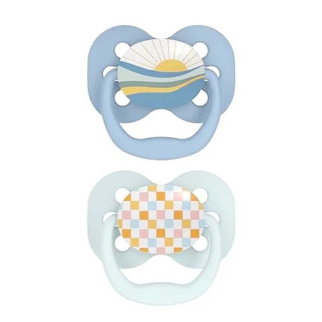 Dr. Brown's Advantage Pacifiers Stage 1 (0-6m), Blue Space, 2pk