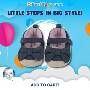 Gerber Baby Girls Chambray Shoes