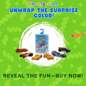 Hot Wheels Color Reveal 2 Pack of 1:64 Scale Vehicles with Surprise Reveal & Repeat Color