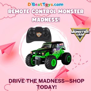 Monster Jam , Official Grave Digger Remote Control Monster Truck Toy, 1:24 Scale, 2.4 GHz, for Ages 4 and Up
