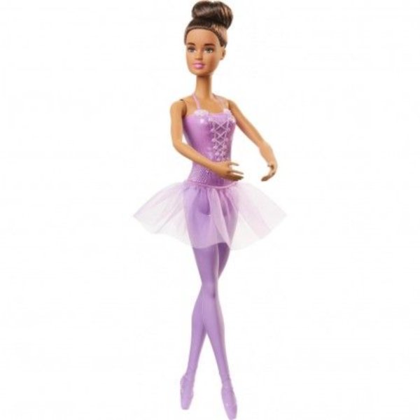 barbie ballerina doll with tutu and sculpted toe shoes brunette2