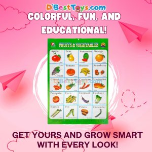 Fruits and Vegetables Chart 23x16"