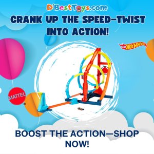 Hot Wheels Track Builder Unlimited Corkscrew Twist Kit Playset, Gift for Kids