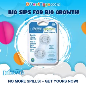 Dr. Brown's Milestones Options+ Narrow Bottle Sippy Sprouts 2 Pack