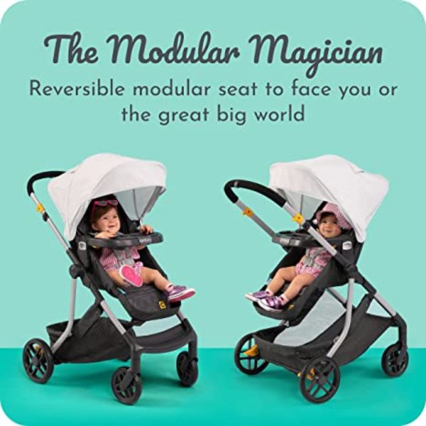 century swap on modular stroller, berry 2