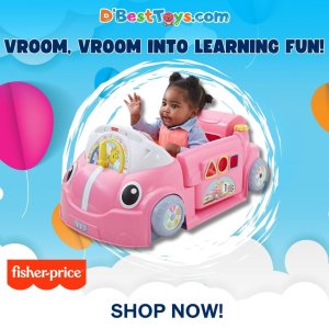 Fisher-Price Laugh & Learn Crawl Around Car-Pink