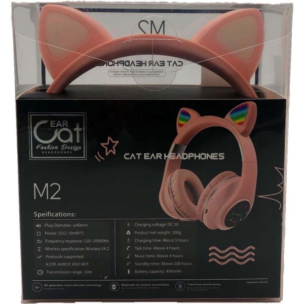 cat ear fashion design headphones color vary
