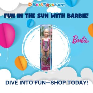 Barbie Beach Doll Tropical Checkers