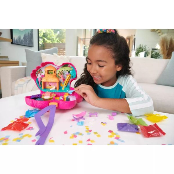 polly pocket flamingo party doll playset, 26 pieces (2)