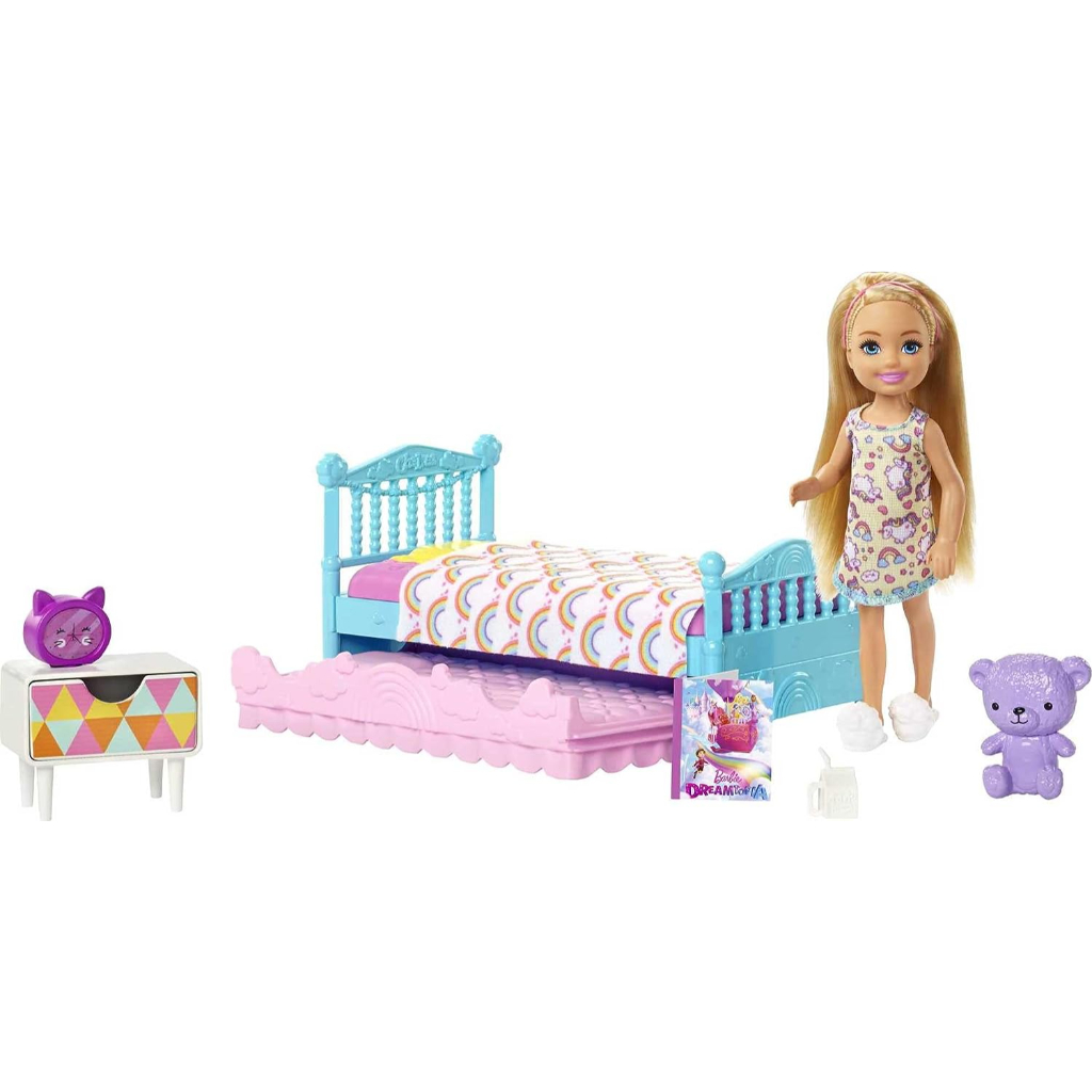 barbie club chelsea doll & bedroom playset