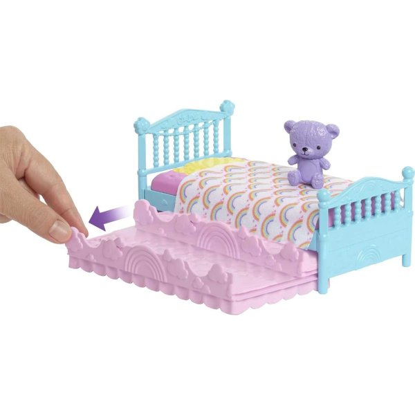 barbie club chelsea doll & bedroom playset5