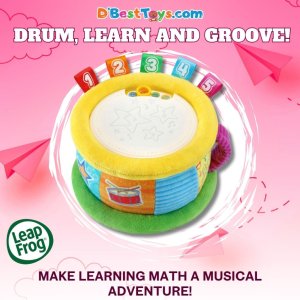 LeapFrog Learn and Groove Thumpin’ Numbers Drum, Multicolor