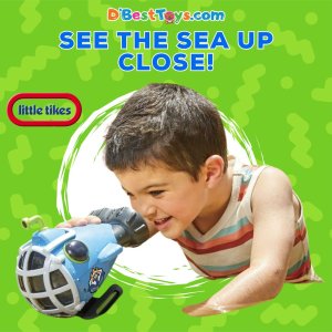 Little Tikes Big Adventures Submarine STEM Toy Water Vehicle with Underwater Viewer