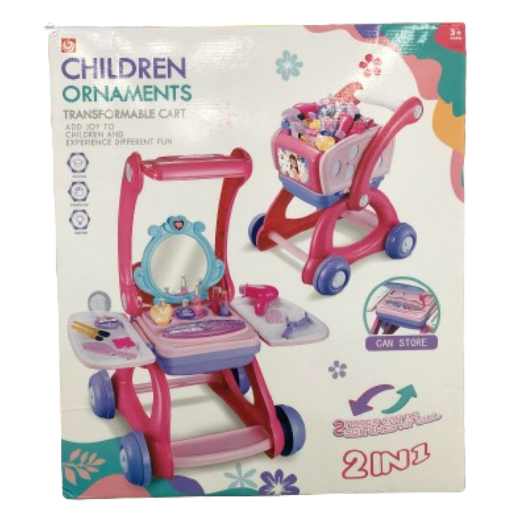 children's ornaments transformable cart