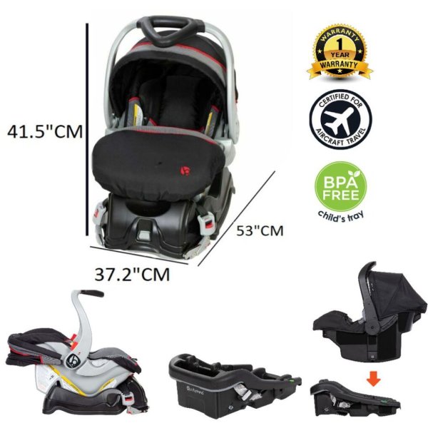 ez flex loc® plus infant car seat millenium5