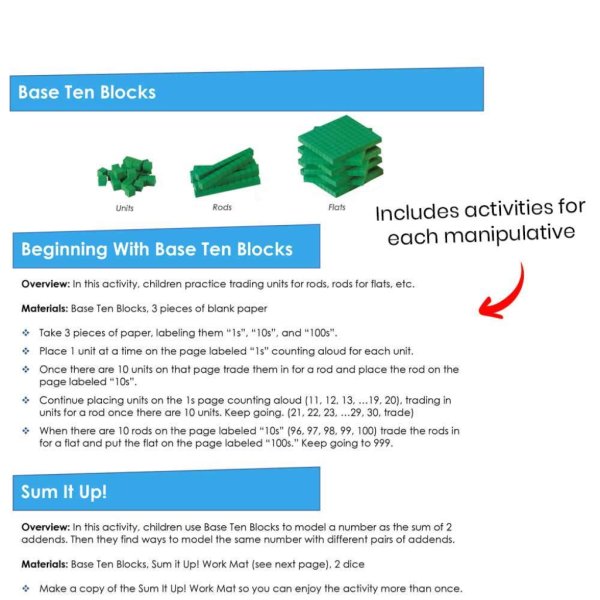 manipulative at home kit, grades 3 53