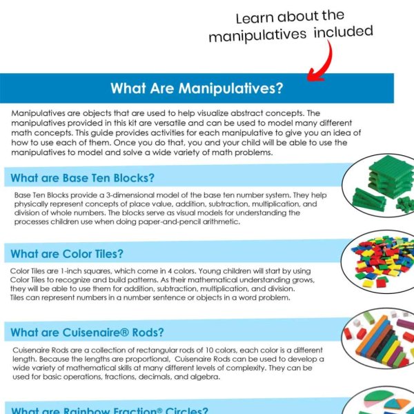 manipulative at home kit, grades 3 58