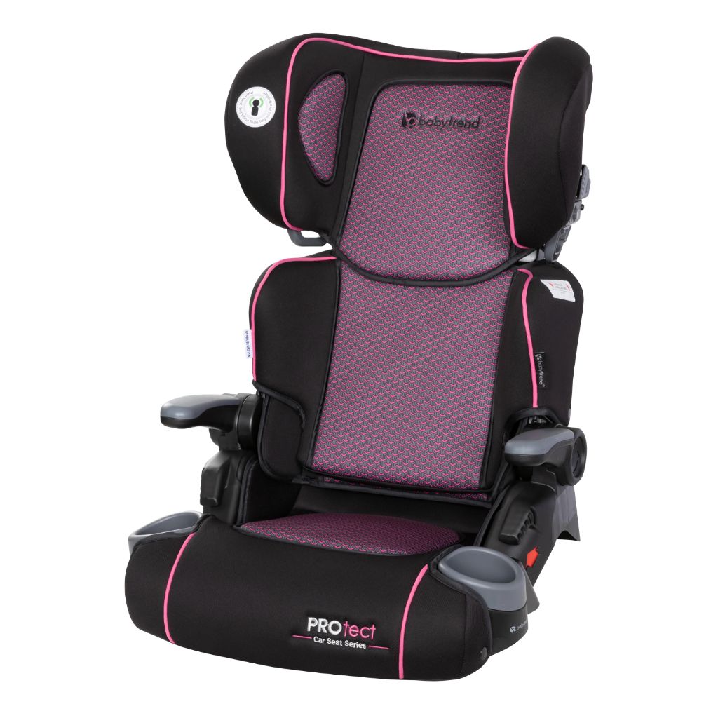 protect 2 in 1 folding booster seat pink tech