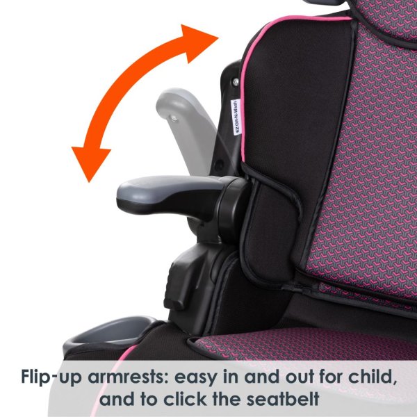 protect 2 in 1 folding booster seat pink tech2