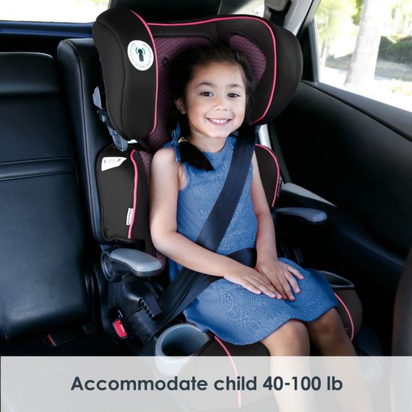 protect 2 in 1 folding booster seat pink tech7