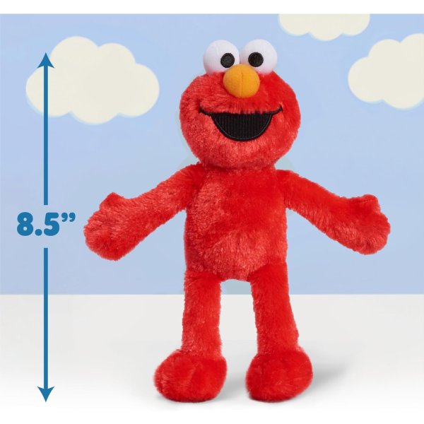 sesame street friends 8 inch elmo sustainable plush stuffed animal1