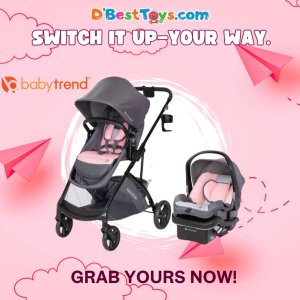 Sonar™ Switch 6-in-1 Modular Stroller Travel System -Desert Pink