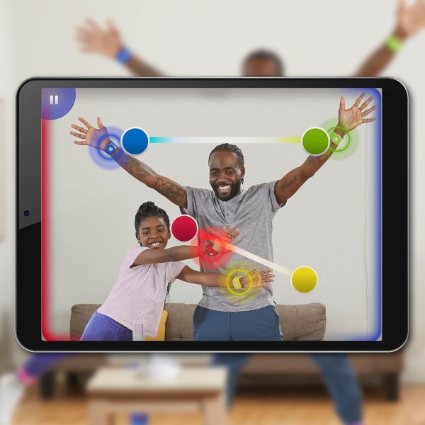 twister air game | ar app play game with wrist and ankle bands | links to smart devices | active party games for kids and adults | ages 8+ | for 1+ players13