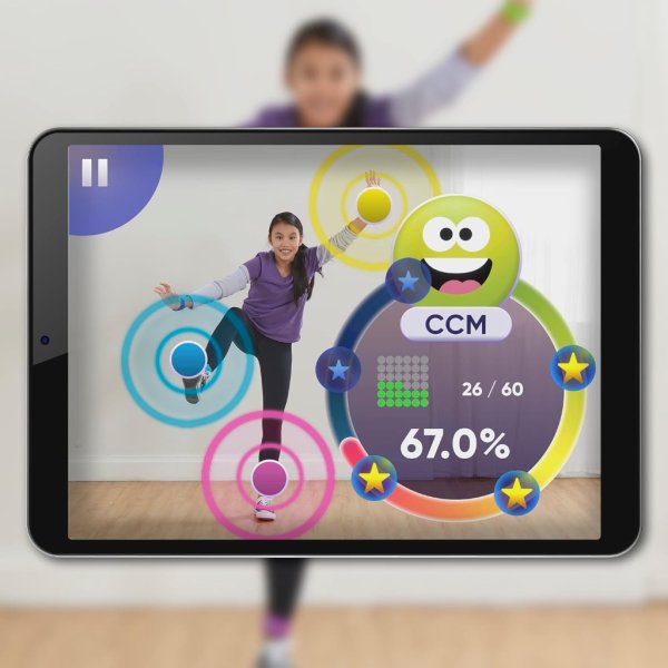 twister air game | ar app play game with wrist and ankle bands | links to smart devices | active party games for kids and adults | ages 8+ | for 1+ players5