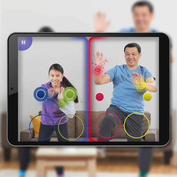 twister air game | ar app play game with wrist and ankle bands | links to smart devices | active party games for kids and adults | ages 8+ | for 1+ players7