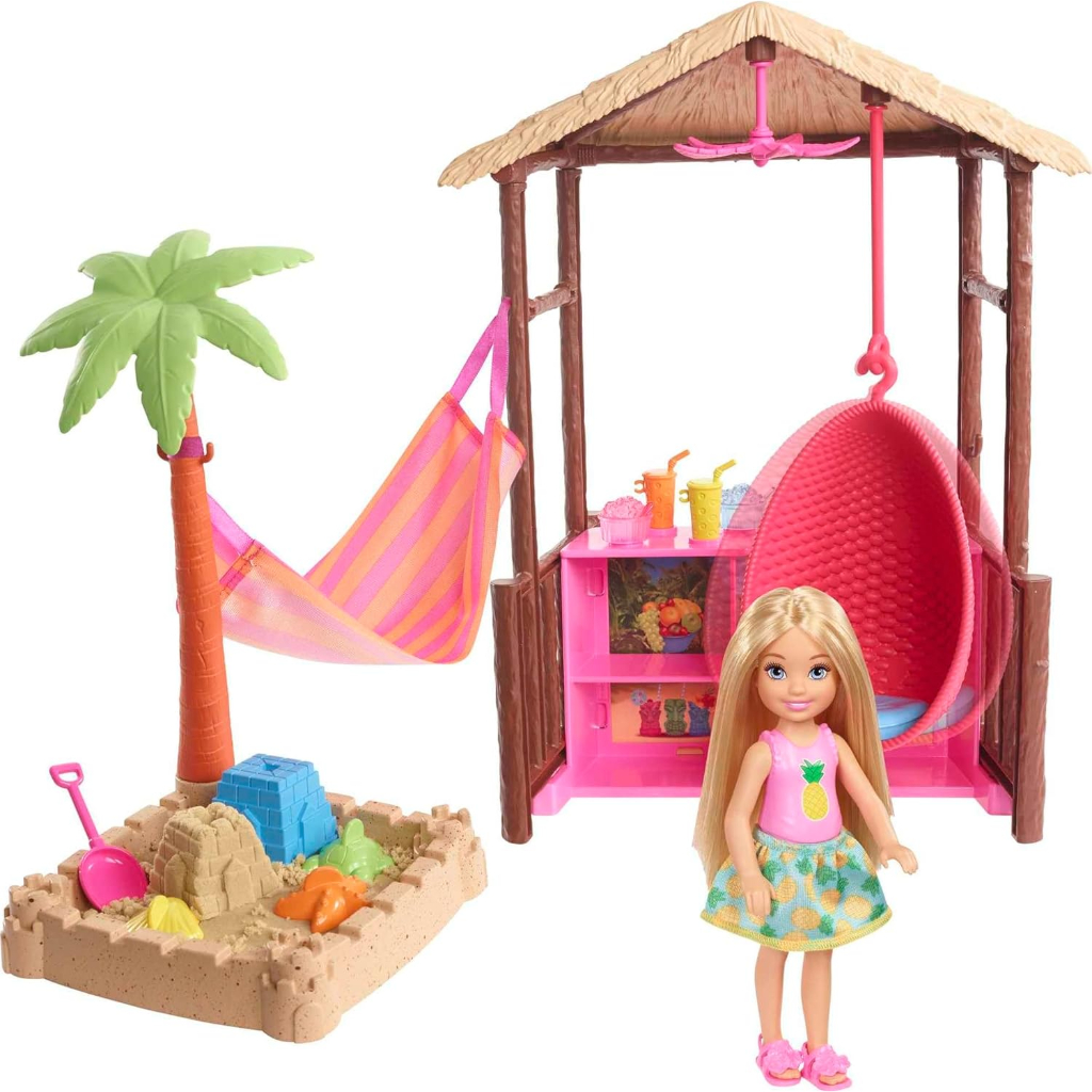 barbie dreamhouse adventures chelsea doll & tiki hut playset4