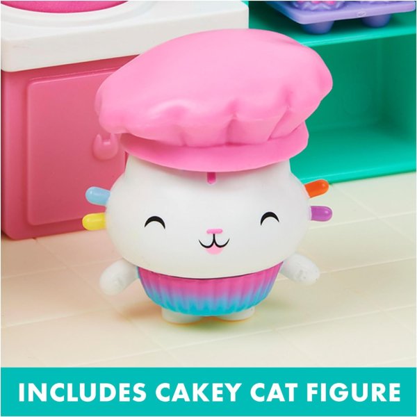 gabby's dollhouse, bakey with cakey kitchen with figure and 3 accessories, 3 furniture and 2 deliveries, kids toys for ages 3 and up2