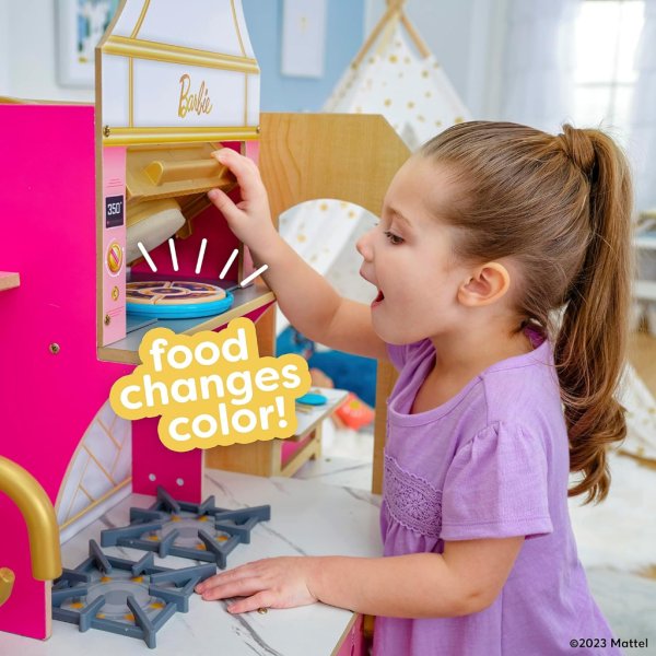kidkraft cook with barbie™ wooden play kitchen4
