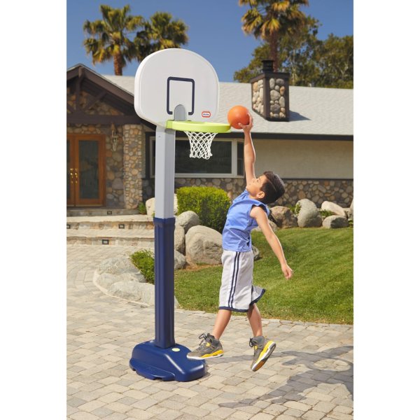 little tikes adjust and jam pro basketball set, blue (3)