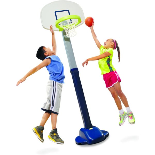 little tikes adjust and jam pro basketball set, blue (6)