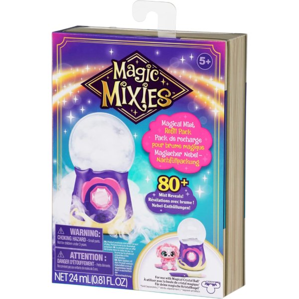 magic mixies magical mist and spells refill pack for magical crystal ball, includes 2 bottles (vial), instruction manual, vegetable glycerin4