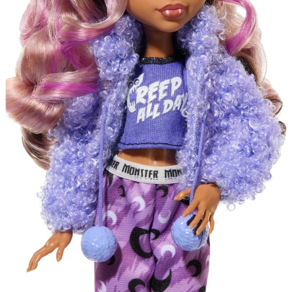 monster high doll, clawdeen wolf creepover party set with pet dog (6)