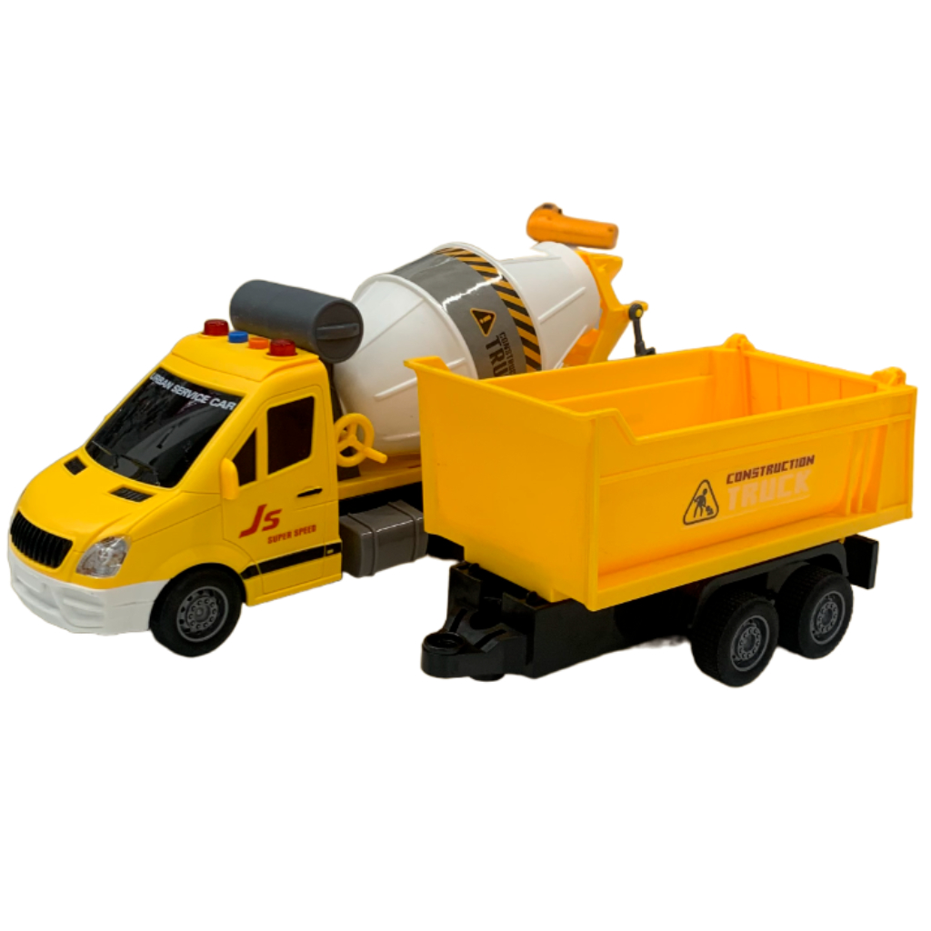 multifunction construction cement truck w:trailer1