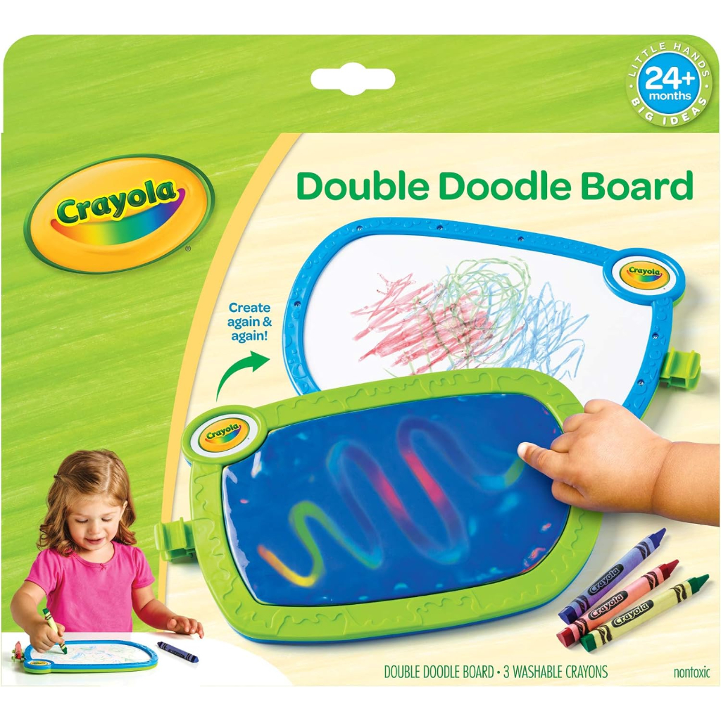 my first crayola double doodle board, drawing tablet, toddler toy, gift3