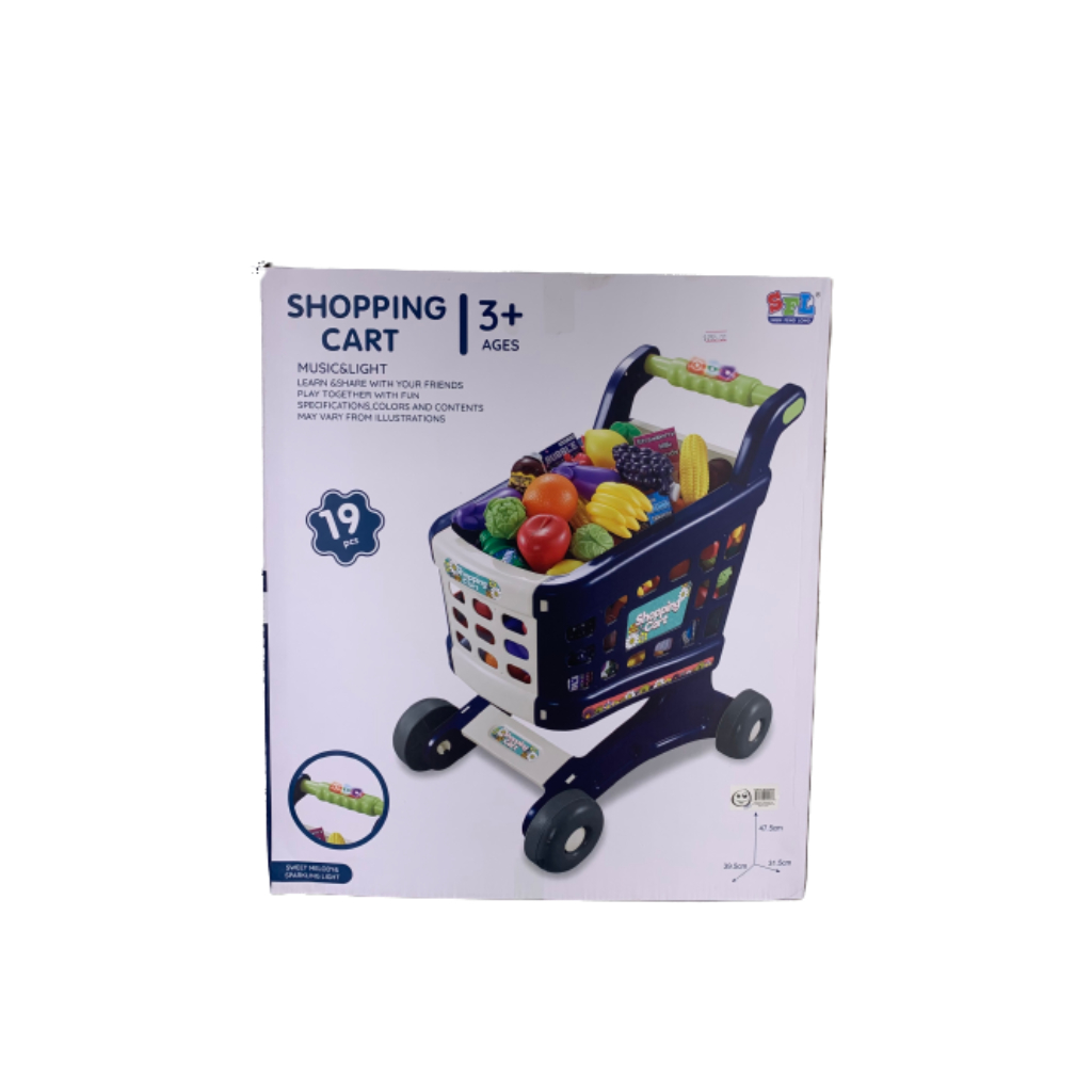 shopping cart wfruits & vegetables(19 pcs)