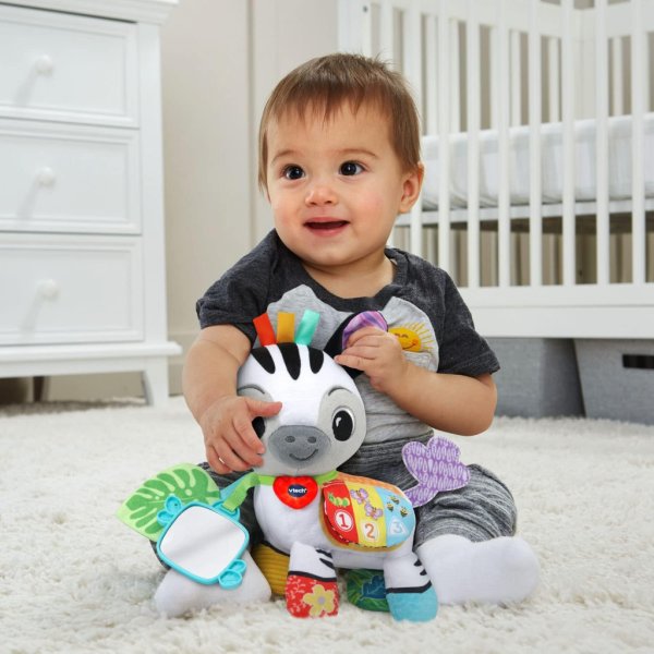 vtech baby on the go soft zebra, sensory toy4