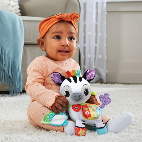 vtech baby on the go soft zebra, sensory toy5