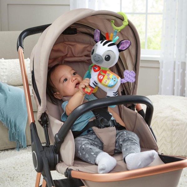 vtech baby on the go soft zebra, sensory toy7