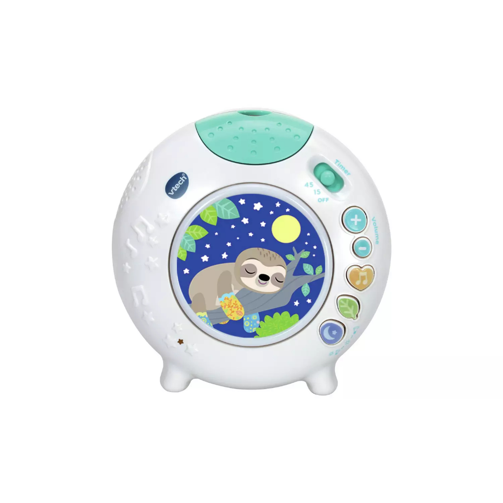 vtech baby sleepy sloth cot light, with colourful light pattern projection1